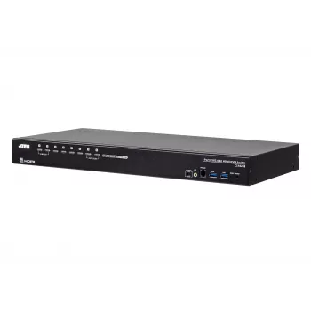 ATEN Switch KVM HDMI 4K USB 3.0 de 8 portas, 4096 x 2160 píxeis, 4K Ultra HD, 9,77 W, Preto