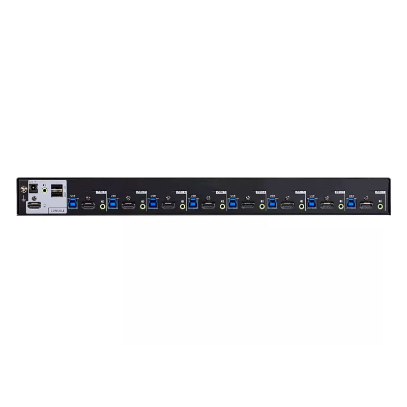 ATEN Switch KVM HDMI 4K USB 3.0 de 8 portas, 4096 x 2160 píxeis, 4K Ultra HD, 9,77 W, Preto