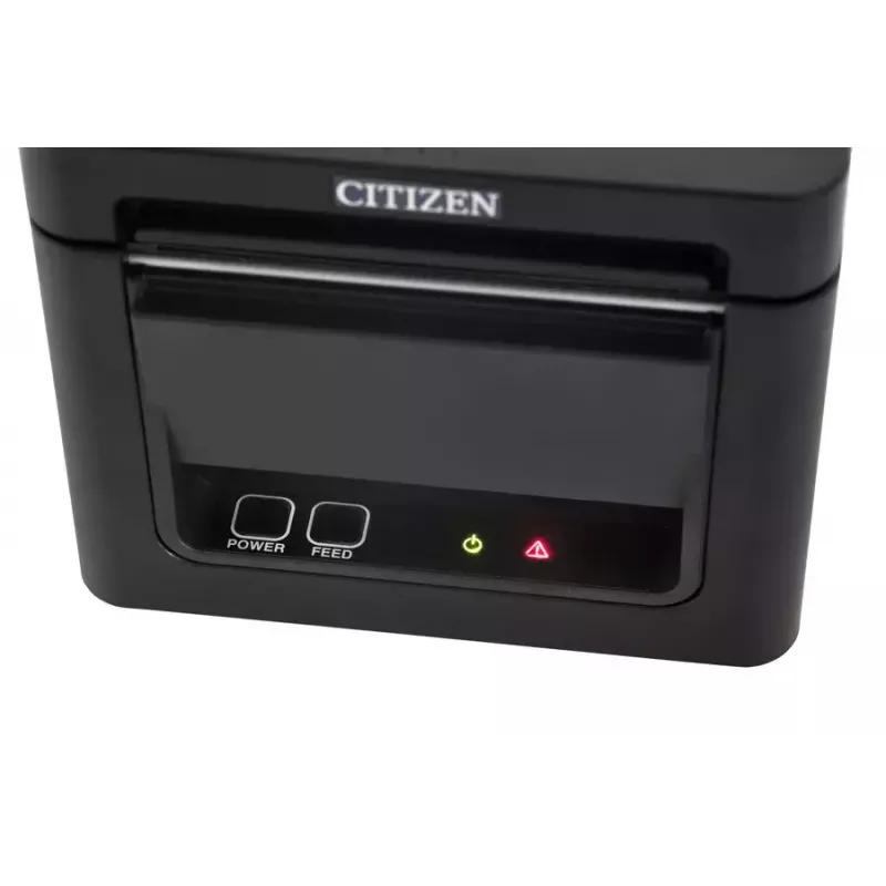 Citizen CT-E351 CTE351XXEBX impressora térmica de recibos, 203 dpi, 80/58 mm, 250 mm/s, USB + RS232, com cortador, preta