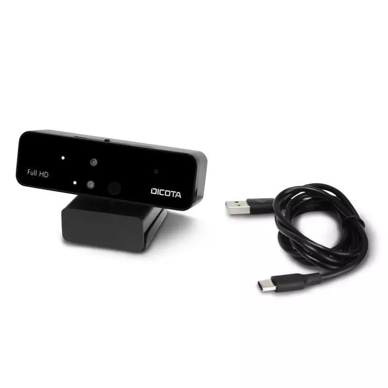 Webcam DICOTA D31892 1902 x 1080 píxeis USB preto
