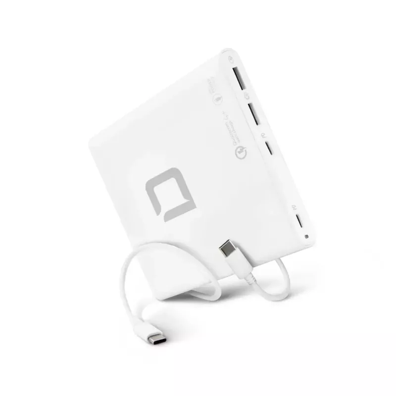 Carregador para dispositivos móveis DICOTA D31893 função de carregamento rápido interior branco