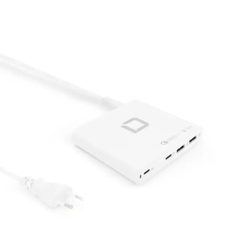 Carregador para dispositivos móveis DICOTA D31893 função de carregamento rápido interior branco