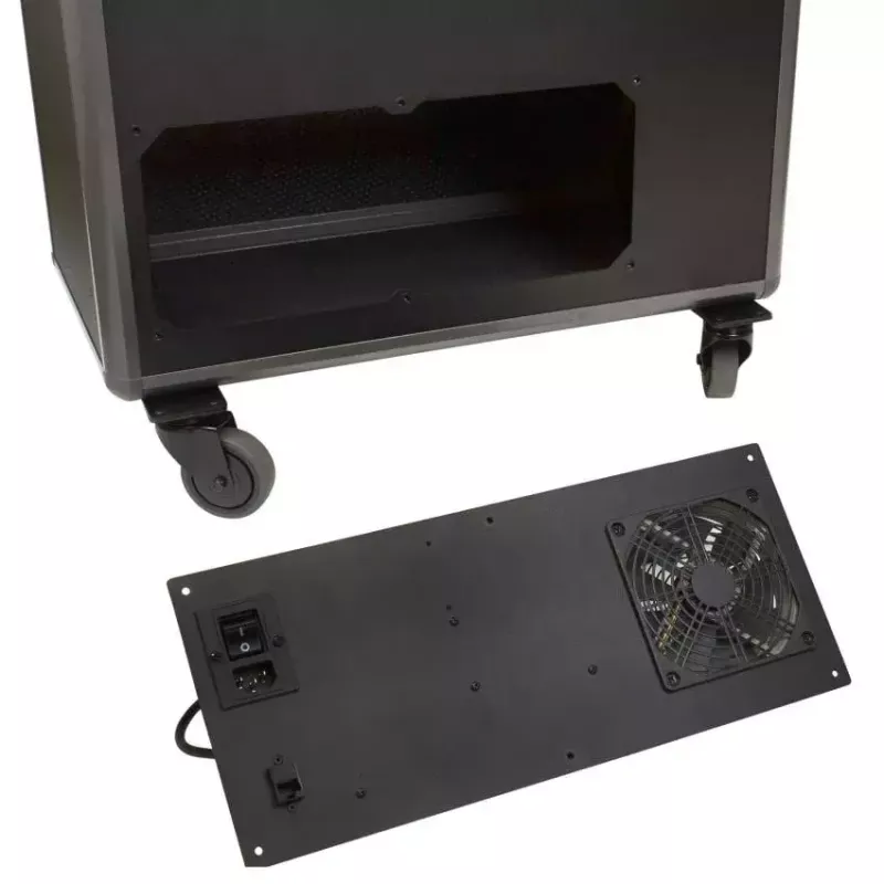 Carrinho de gestão de dispositivos portátil DICOTA D32005 preto instalação no chão