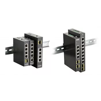 D-Link switch industrial Gigabit de 8 portas com 2 x 100/1000M SFP