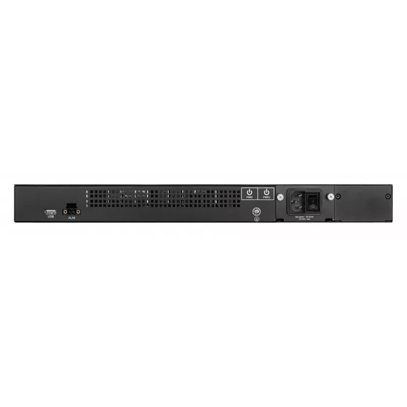 D-Link switch industrial Layer 2+ Gigabit gerido com 24 portas SFP e 4 portas 10G SFP+