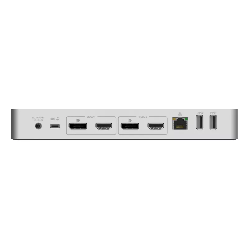 StarTech.com docking station universal para portátil, dock híbrido USB-C & USB-A, dual 4K DP & HDMI, 60W PD, Mac / Windows / Chrome OS, hub 4x USB 5Gbps, GbE
