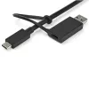StarTech.com docking station universal para portátil, dock híbrido USB-C & USB-A, dual 4K DP & HDMI, 60W PD, Mac / Windows / Chrome OS, hub 4x USB 5Gbps, GbE