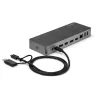 StarTech.com docking station universal para portátil, dock híbrido USB-C & USB-A, dual 4K DP & HDMI, 60W PD, Mac / Windows / Chrome OS, hub 4x USB 5Gbps, GbE