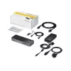 StarTech.com docking station universal para portátil, dock híbrido USB-C & USB-A, dual 4K DP & HDMI, 60W PD, Mac / Windows / Chrome OS, hub 4x USB 5Gbps, GbE