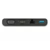 StarTech.com adaptador multiporta USB-C com HDMI, VGA, Gigabit Ethernet & USB 3.0 – mini dock hub USB-C para HDMI 4K ou ecrã VGA 1080p – docking station de viagem USB Type-C para portáteis USB-C
