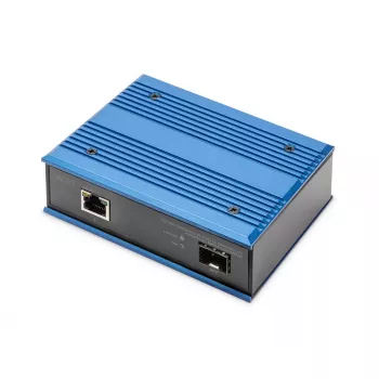 Conversor de media Digitus 10/100/1000Base-TX PoE para 1000Base-FX 1000 Mbit/s