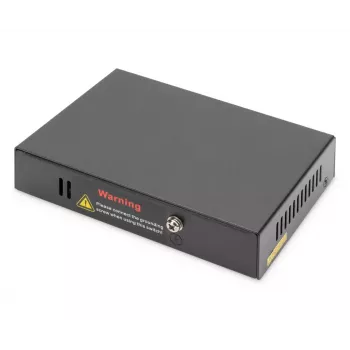 Extensor 4PPoE Gigabit Digitus 4 portas 802.3at 60W Preto