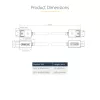 Cabo DisplayPort 2.1 StarTech.com 1m, cabo DisplayPort DP80 certificado VESA com UHBR20/HDR/DSC 1.2a/HDCP 2.2, 16K/8K 60Hz, 4K 240Hz, 80 Gbit/s, cabo DP 2.1, cabo de monitor UHD, M/M