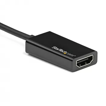 Adaptador DisplayPort para HDMI StarTech.com - Conversor de vídeo ativo DP 1.4 para HDMI 2.0 4K 60Hz - Dongle adaptador de cabo DP para monitor/TV/ecrã HDMI - Ficha DP com encaixe