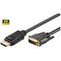 Adaptador de cabo de vídeo Microconnect DP-DVI-MM-200 2 m DisplayPort preto