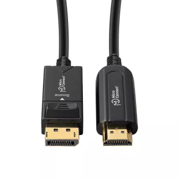 Adaptador de cabo de vídeo Microconnect DP-HDMI-1500V1.4OP 15 m DisplayPort preto