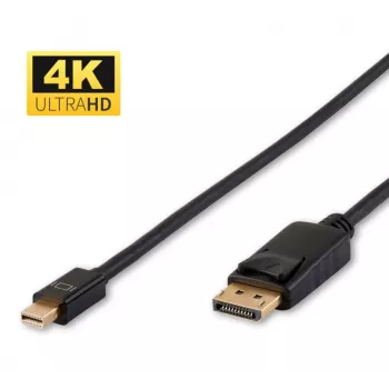 Cabo DisplayPort Microconnect DP-MMG-180MB 2 m Mini DisplayPort preto
