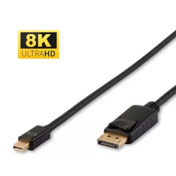 Cabo DisplayPort Microconnect DP-MMG-180MBV1.4 2 m Mini DisplayPort preto