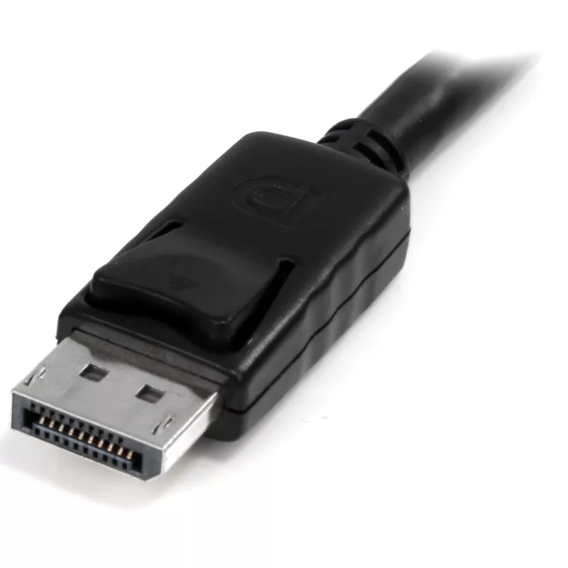 Cabo DisplayPort StarTech.com 1 m com montagem em painel – 4K x 2K – cabo de extensão DisplayPort 1.2 macho para fêmea – cabo de vídeo DP com conector DP de montagem em painel – cabo de monitor DP