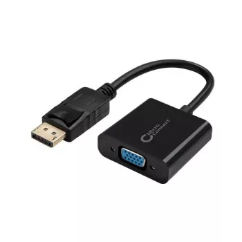 Adaptador de cabo de vídeo Microconnect DPVGA15CM 0,15 m DisplayPort VGA (D-Sub) preto