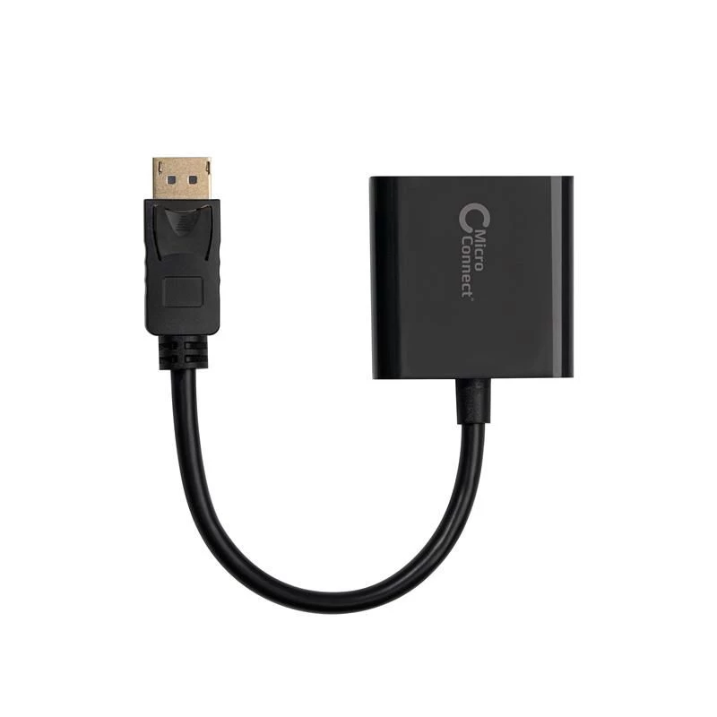 Adaptador de cabo de vídeo Microconnect DPVGA15CM 0,15 m DisplayPort VGA (D-Sub) preto