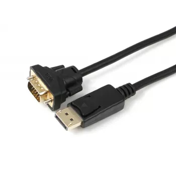 Adaptador de cabo de vídeo Microconnect DP-VGA-MM-100 1 m DisplayPort VGA (D-Sub) preto