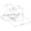 Suporte de projetor Vivolink VLMC101-H teto branco