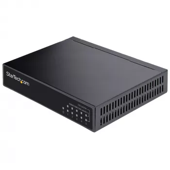 StarTech.com Switch 2.5G não gerido – Switch Gigabit de 5 portas – Switch Ethernet 2.5GBASE-T não gerido – Splitter Ethernet – Montagem em calha DIN ou parede – Multi-Gigabit – Auto-MDIX – 9K Jumbo
