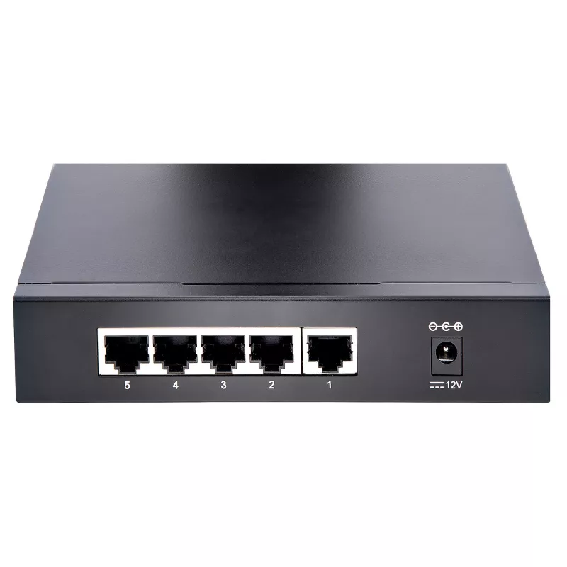 StarTech.com Switch 2.5G não gerido – Switch Gigabit de 5 portas – Switch Ethernet 2.5GBASE-T não gerido – Splitter Ethernet – Montagem em calha DIN ou parede – Multi-Gigabit – Auto-MDIX – 9K Jumbo