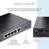 StarTech.com Switch 2.5G não gerido – Switch Gigabit de 5 portas – Switch Ethernet 2.5GBASE-T não gerido – Splitter Ethernet – Montagem em calha DIN ou parede – Multi-Gigabit – Auto-MDIX – 9K Jumbo