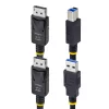 Cabo KVM DisplayPort e USB 5 Gbit/s StarTech.com 6ft (1,8 m), 4K 60 Hz, cabo combinado DP 1.2/USB 3.0 universalmente compatível para switches KVM