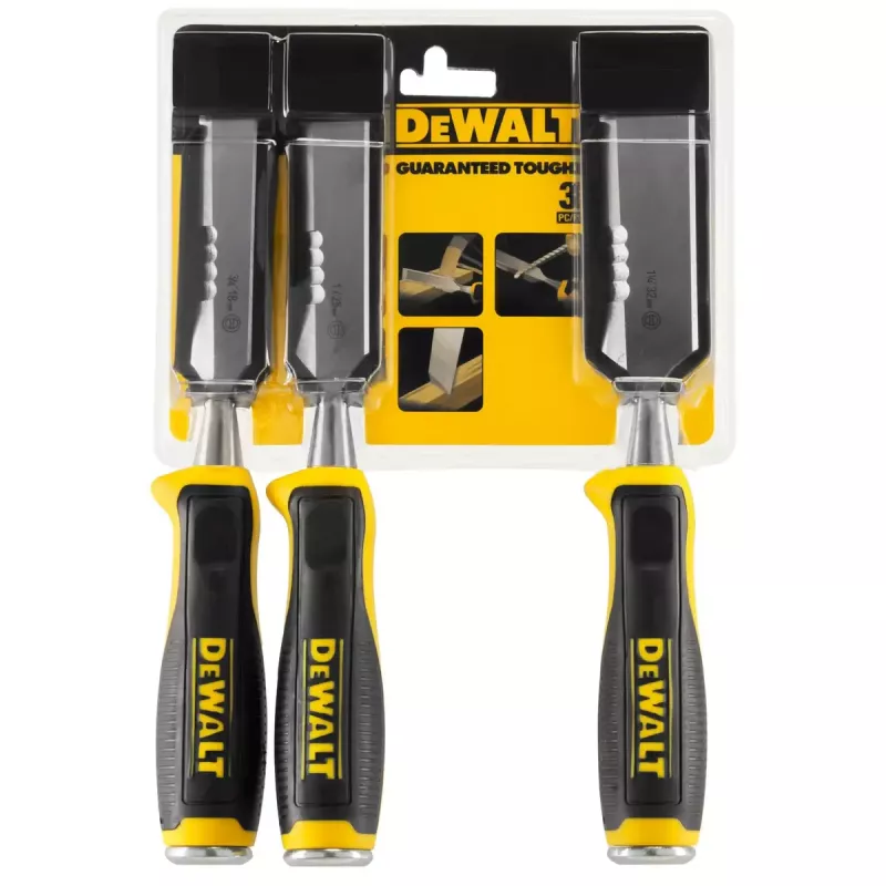 DeWalt DWHT0-16148 conjunto de formões, 3 peças, 18/25/32 mm