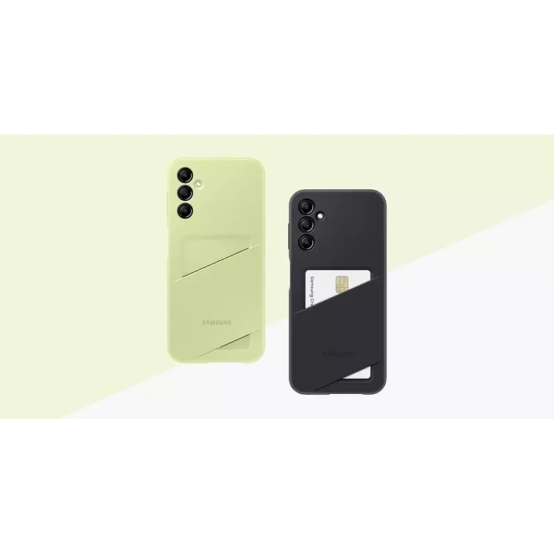 Samsung EF-OA146TBEGWW capa Card Slot Case para Galaxy A14 / A14 5G, TPU, preta