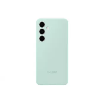 Capa de silicone Samsung Galaxy S24 FE cor menta