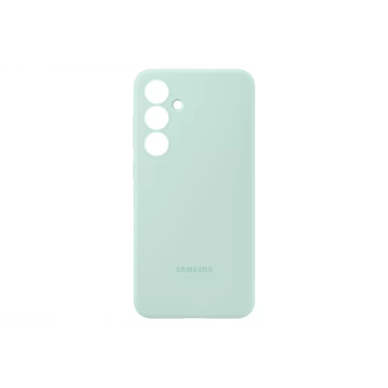 Capa de silicone Samsung Galaxy S24 FE cor menta