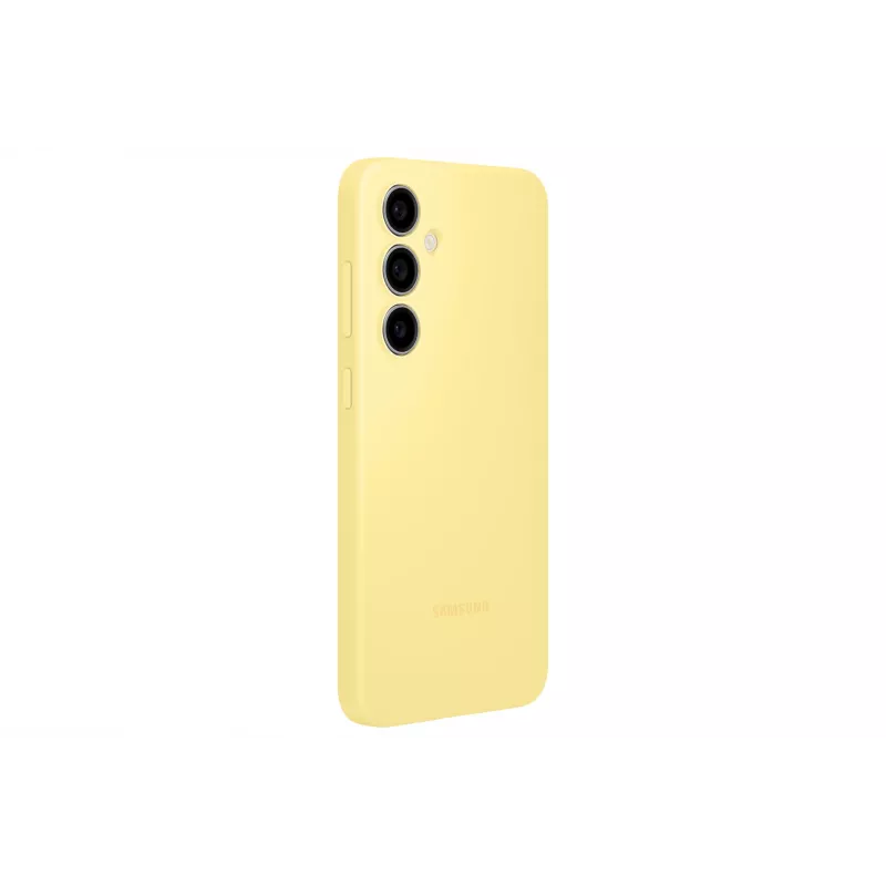 Capa Samsung Galaxy S24 FE silicone monocromático amarelo