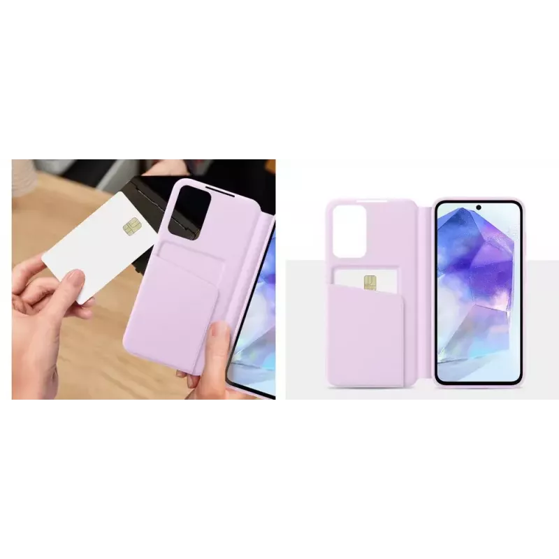 Capa para telemóvel Samsung EF-ZA556 16,8 cm (6,6 polegadas) carteira lavanda