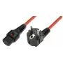 Cabo de alimentação Microconnect EL248S laranja 3 m conector fêmea C13