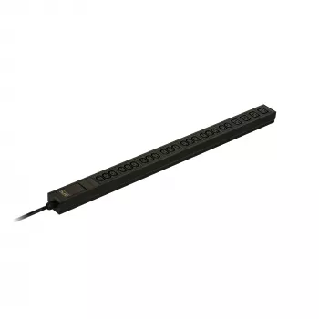 PDU APC Easy Rack, Basic, 0U, 1 fase, 3,7kW, 230V, 16A, 20 tomadas C13 e 4 tomadas C19, entrada IEC60309 2P+E