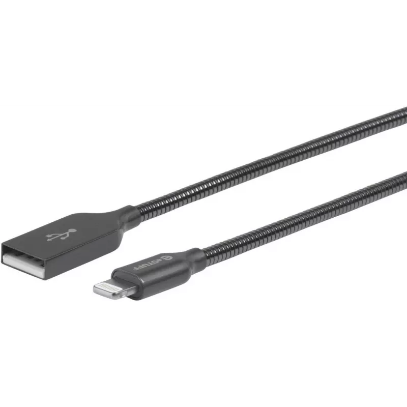 eSTUFF ES601165 Cabo Lightning 1,5 m cinzento