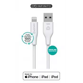 Cabo Lightning eSTUFF ES601270 2 m branco 2,4 A