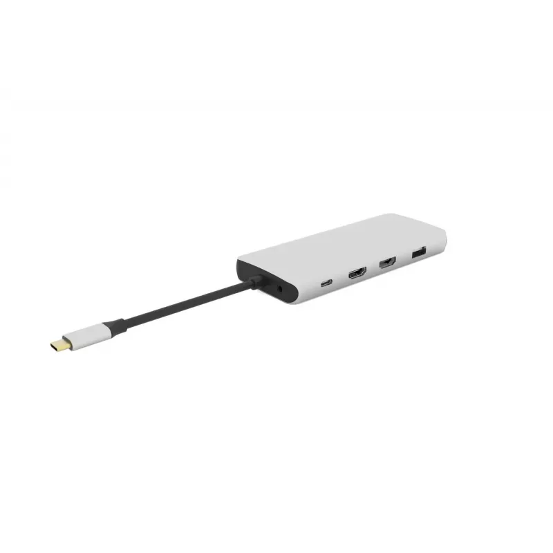 Hub de interfaces eSTUFF ES623009 USB 3.2 Gen 1 (3.1 Gen 1) Type-C 5000 Mbit/s cinzento