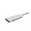Hub de interfaces eSTUFF ES623009 USB 3.2 Gen 1 (3.1 Gen 1) Type-C 5000 Mbit/s cinzento