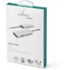 Hub de interfaces eSTUFF ES623009 USB 3.2 Gen 1 (3.1 Gen 1) Type-C 5000 Mbit/s cinzento
