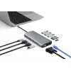 Hub de interfaces eSTUFF ES623009 USB 3.2 Gen 1 (3.1 Gen 1) Type-C 5000 Mbit/s cinzento