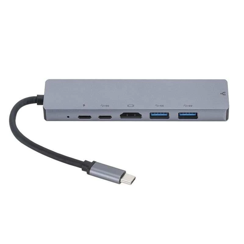 Docking station/replicador de portas para portátil eSTUFF ES623012 USB 3.2 Gen 1 (3.1 Gen 1) Type-C cinzento