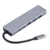 Docking station/replicador de portas para portátil eSTUFF ES623012 USB 3.2 Gen 1 (3.1 Gen 1) Type-C cinzento