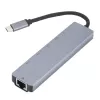 Docking station/replicador de portas para portátil eSTUFF ES623012 USB 3.2 Gen 1 (3.1 Gen 1) Type-C cinzento