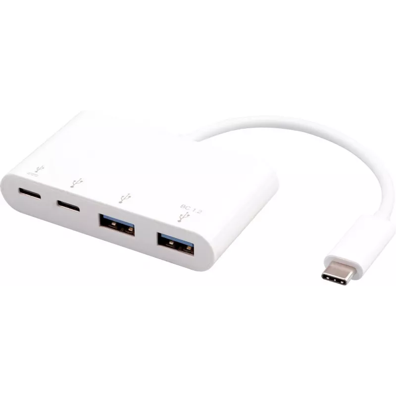 Hub USB eSTUFF USB-C para 2 x USB 3.0 e 2 x USB-C 3.1 10000 Mbit/s branco