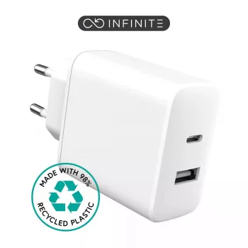 Carregador para dispositivos móveis eSTUFF ES637031 smartphone branco AC carregamento rápido interior